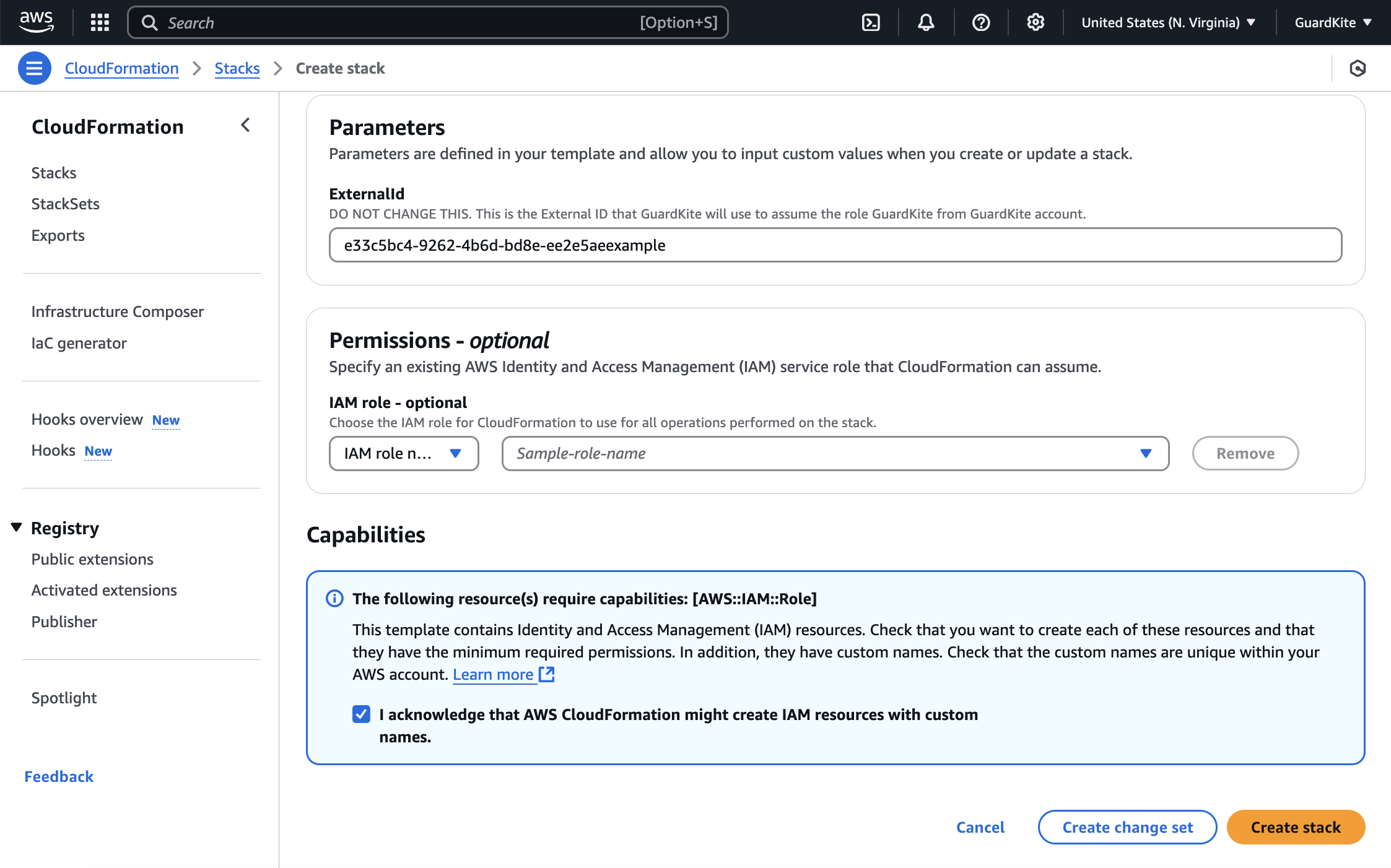 Create CloudFormation stack